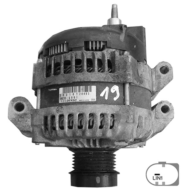 ALTERNATOR 12V 200 AMP MASERATI GHIBLI III (M157) 3.0 S - QUATTROPORTE VI 3.0 (104210-6991)