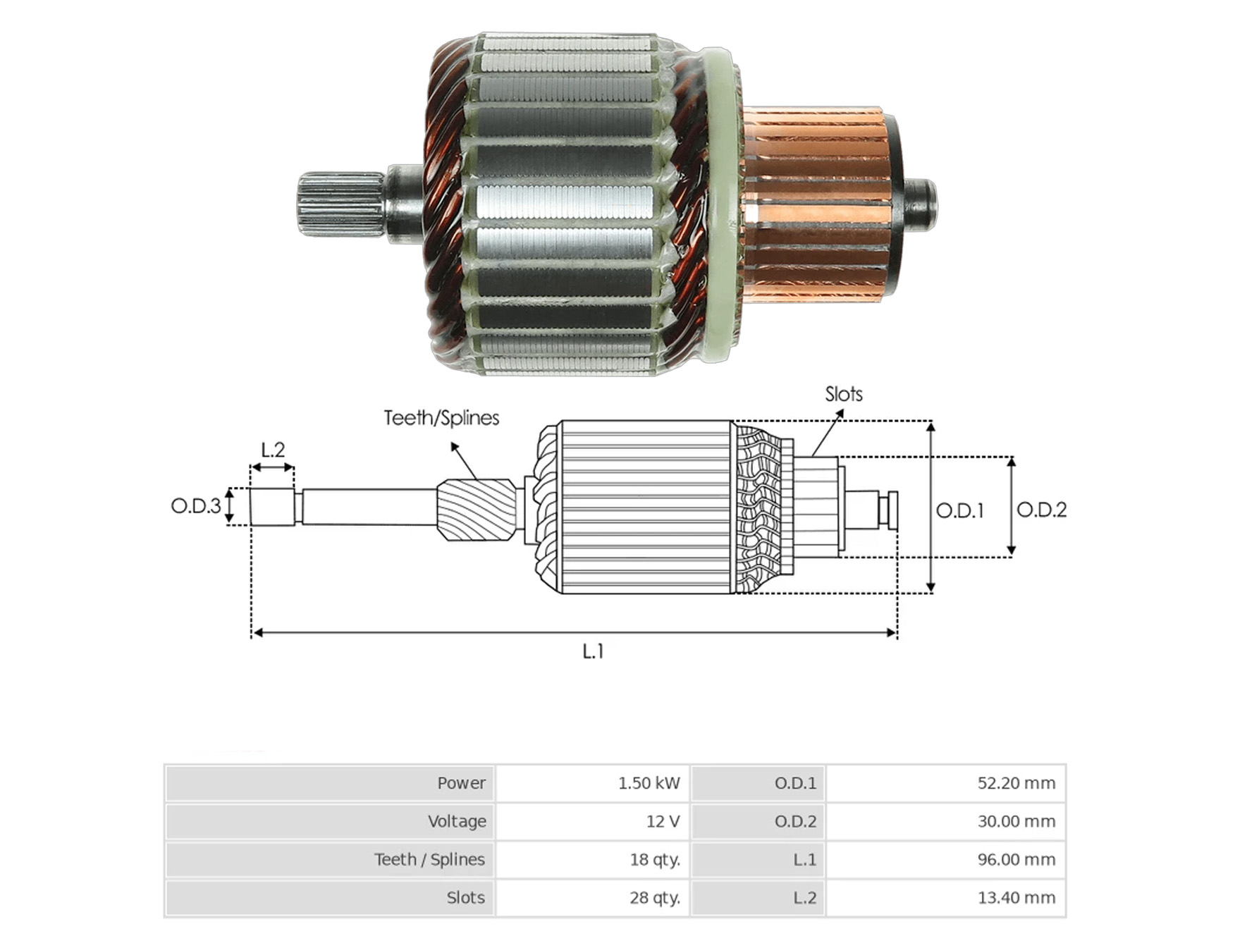 MARS KOLLEKTORU 12V 18 DIS BMW 216 - 218 - 220I - 116 - 318 / RENAULT / MINI COPPER / NISSAN