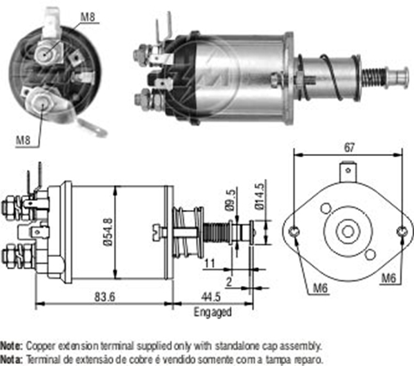 MARS OTOMATIGI 12V BEDFORD 35 TON / TM 30 KULAKLI (CBS-L806 - OYP-10138)