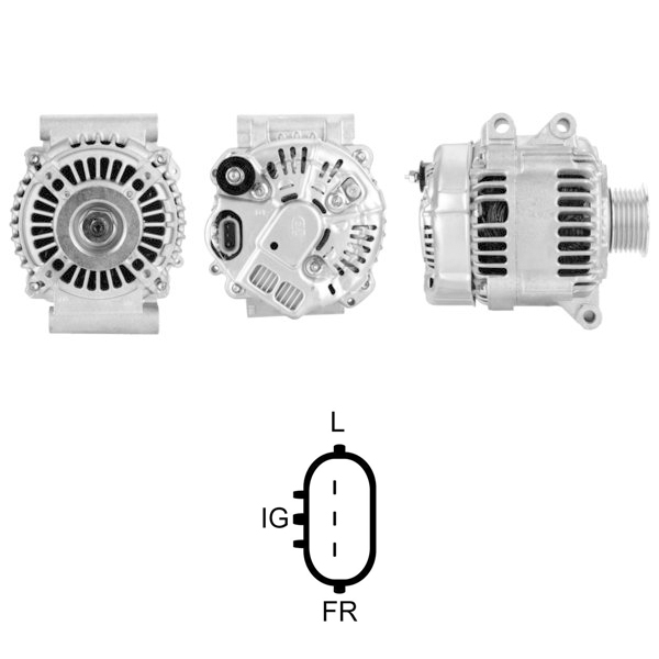 ALTERNATOR 12V 105 AMP MINI COOPER 1.6 - ONE 1.4ı - 1.6 (102211-2222)