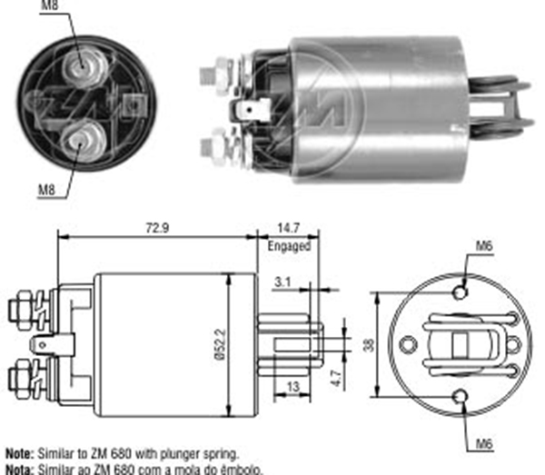 MARS OTOMATIGI 12V MASSEY FERGUSON TRACTOR / NISSAN 200 - 280 - 510 - 610 - 620 - 710 - BLUEBIRD - DATSUN - LAUREL