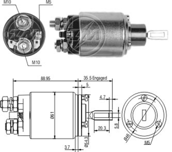 MARS OTOMATIGI 12V CASE / JOHN DEERE / MASSEY FERGUSON / MERCEDES-BENZ