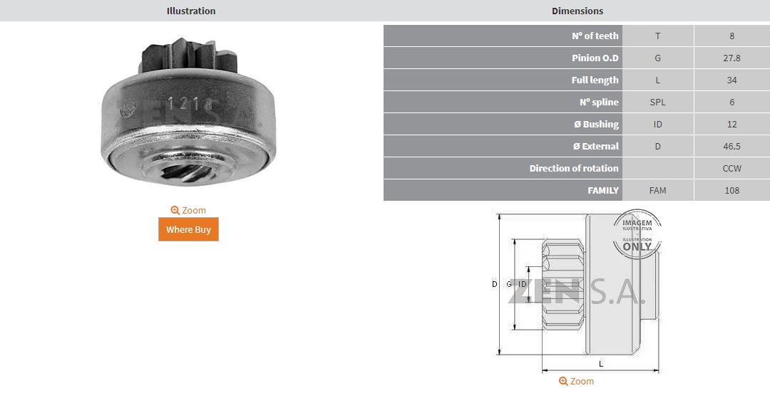 MARS DISLISI 8 DIS NIPPON DENSO KUCUK DISLI BOY 34mm (CCW)