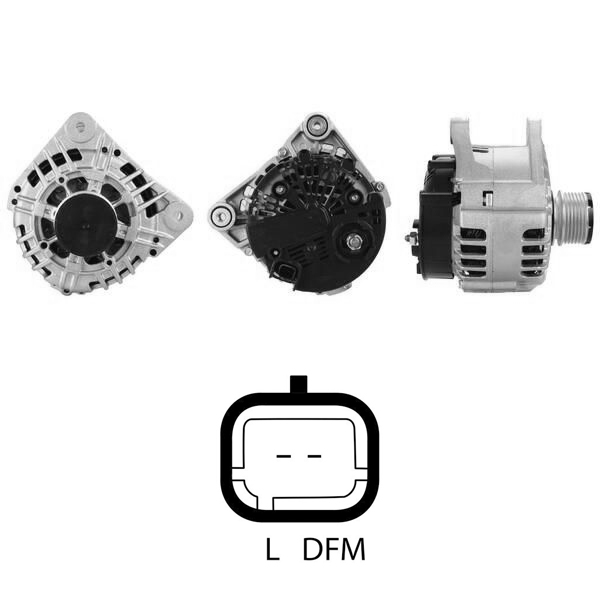 ALTERNATOR 12V 125 AMP DACIA 1.5 DCI / FORD 1.5-1.6-2.0 TDCI / NISSAN 1.5 DCI / RENAULT 1.5 DCI (SG12B105)