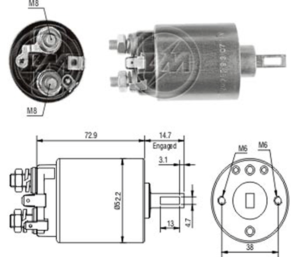 MARS OTOMATIGI 12V VOLVO 240 - 340 - 740 - PENTA MARIN