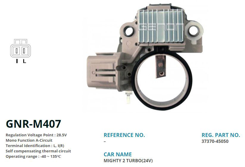 ALTERNATOR KONJEKTOR 24V HYUNDAI KAMYONET (L, I(R))