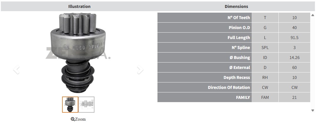 MARS DISLISI 10 DIS FIAT 127 - 147 - FIORINO - UNO