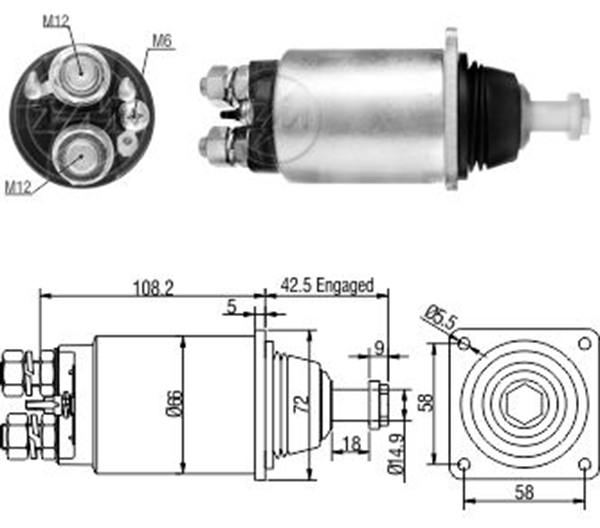 MARS OTOMATIGI 24V MERCEDES-BENZ ACTROS 1941 (KISA CIVATALI)