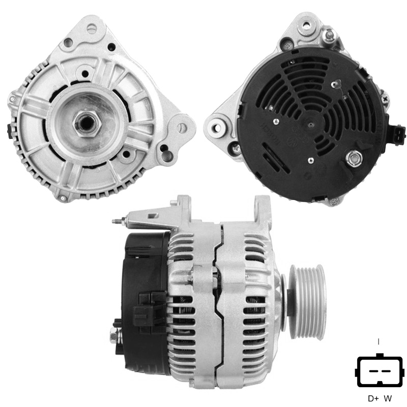 ALTERNATOR 12V 120 AMP VOLKSWAGEN LT - MULTIVAN - TRANSPORTER (0123515016)