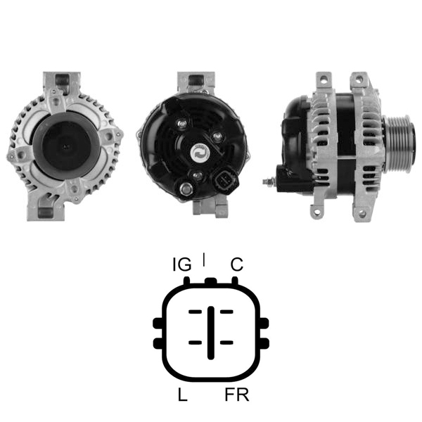 ALTERNATOR 12V 120 AMP HONDA ACCORD 2.0 - 2.2 - 2.4 - CIVIC - CR-V - FR-V 2.2 ı CTDı (104210-3911)