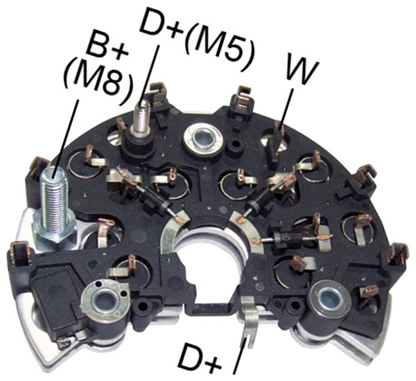 ALTERNATOR DIOT TABLASI AUDI 1,9TDI / VOLKSWAGEN GOLF IV / TRANSPORTER 2,5TDI 122MM