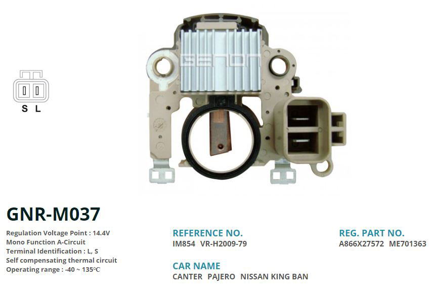 ALTERNATOR KONJEKTOR 12V MITSUBISHI FUSO CANTER PICKUP YENI MODEL - PAJERO (L, S)