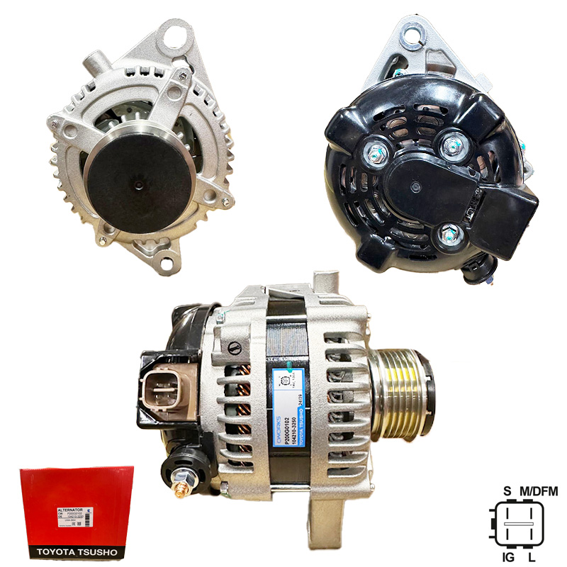 ALT. ALTERNATOR (TOYOTA TSUSHO) 12V 130 AMP TOYOTA AVENSIS - VERSO - COROLLA - RAV4 2.0 D-4D (104210-3250)