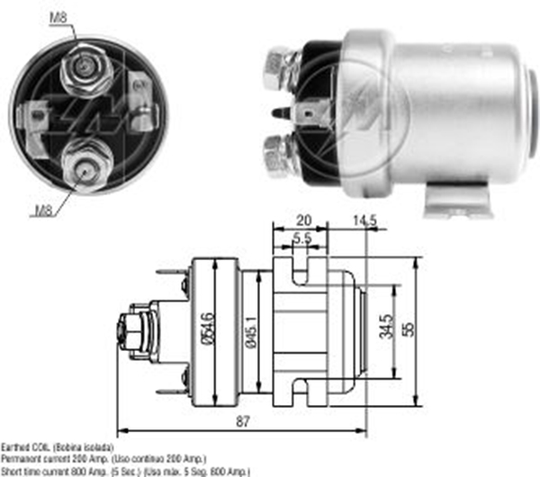 MARS OTOMATIGI 12V 200 AMPER UNIVERSAL TIP ARA OTOMATIK