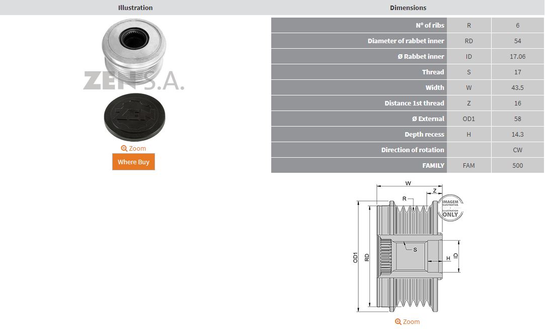 ALTERNATOR KASNAK ALFA ROMEO 159 JTDM / FIAT 1.9 MULTIJET / LANCIA MULTIJET / (SAAB 1.9 TID (6 KANAL)