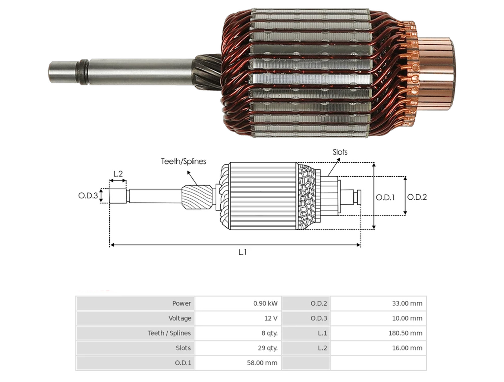 MARS KOLLEKTORU 12V 8 DIS HYUNDAI ACCENT 1.3-1.4-1.6 ELENTRA 1.6 /MITSUBISHI GALANT 1.6-1.8 - LANCER 1.5-1.6