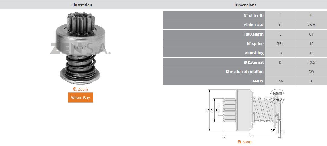 MARS DISLISI 9 DIS FIAT REGATA - RITMO 1.7D / MERCEDES BENZ 190 - 200 - 230 - 250 - 280 / PEUGEOT 305 / VOLKSWAGE