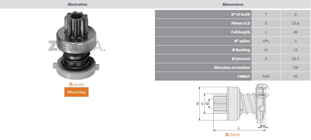 MARS DISLISI 9 DIS BUICK / CHEVROLET / GM / ISUZU