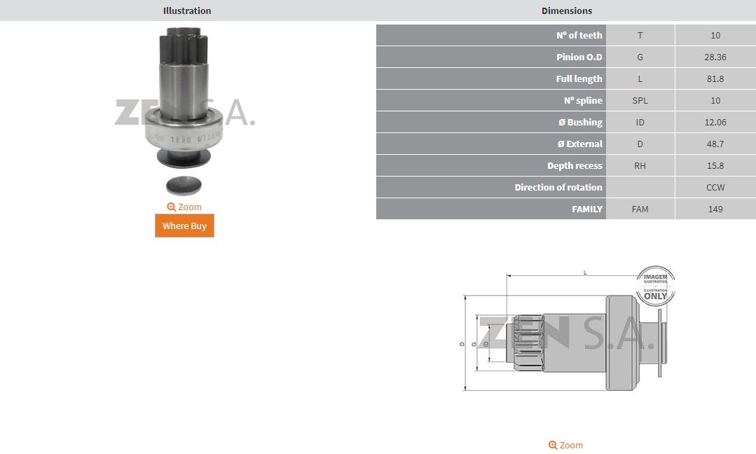 MARS DISLISI 10 DIS SEAT LEON - CORDOBA / SKODA FABIA - OCTAVIA / VW GOLF POLO 1.4 - 1.8 FSI (CCW)