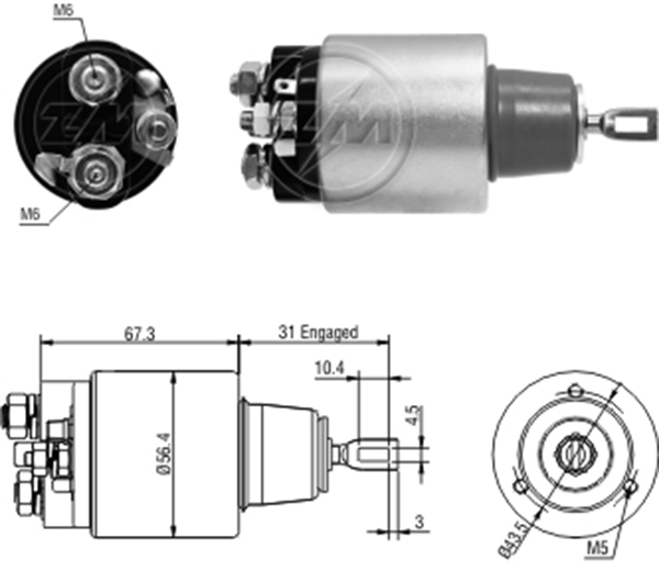 MARS OTOMATIGI 12V GM - CHEVROLET CHEVY / NISSAN - HIKARI - SENTRA - TSURU