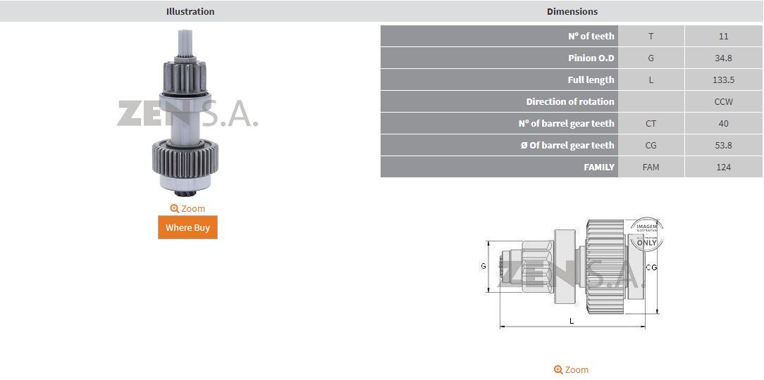 MARS DISLISI 11 DIS KIA PREGIO ND 2.2 KW (DENSO-151246) (CCW)