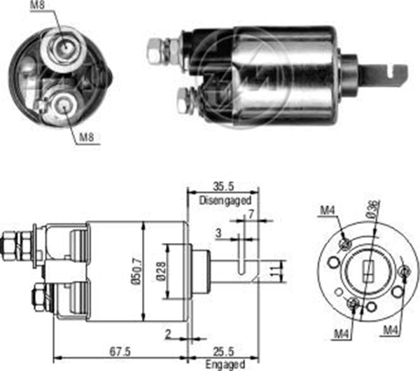 MARS OTOMATIGI 12V HONDA ACCORD - HONDA ACURA - CRX - CIVIC - INTEGRA - PRELUDE (UZUN PISTON)