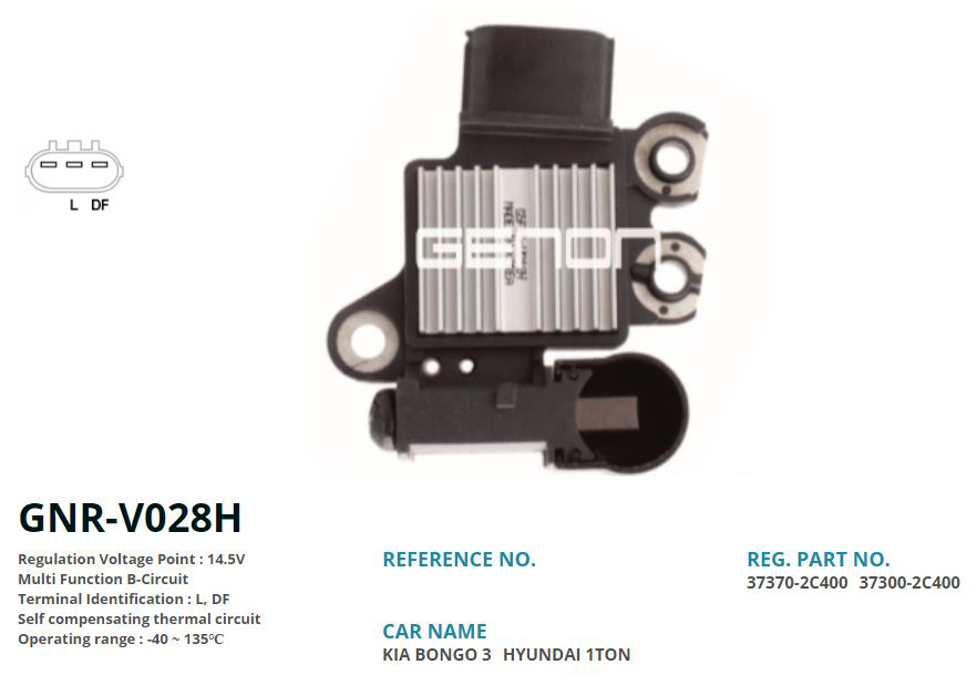 ALTERNATOR KONJEKTOR 12V KIA BONGO 3 / HYUNDAI (L, DF)