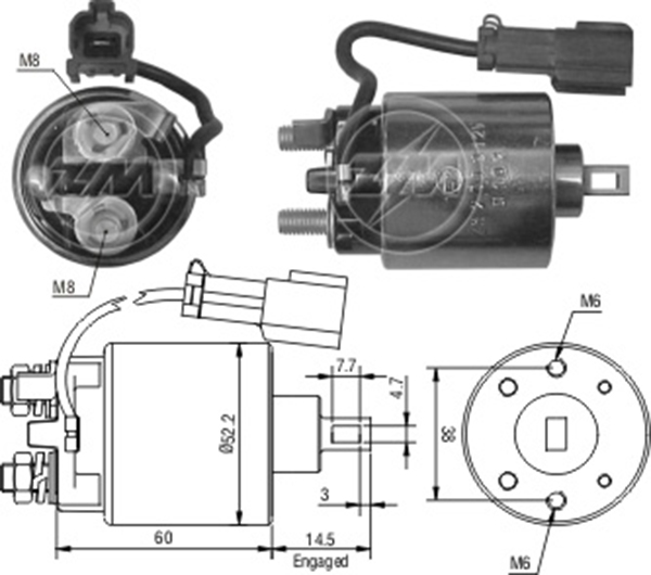 MARS OTOMATIGI 12V NISSAN 200 - ALMERA - INFINITI - NX - PRIMERA - SX - SENTRA