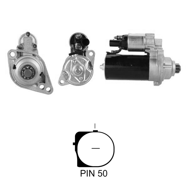 MARS MOTORU 12V 2,0 KW 10 DIS (CCW) AUDI / SEAT / SKODA / VOLKSWAGEN GOLF - PASSAT - TOURAN - TRANSPORTER TDI MO