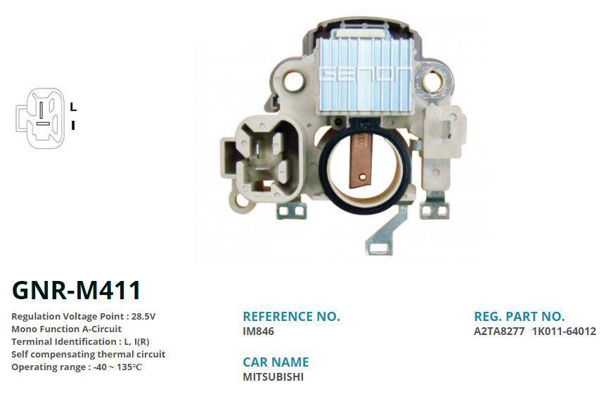 ALTERNATOR KONJEKTOR 24V TCM / KUBOTA (A2TA8277) (L, I(R))