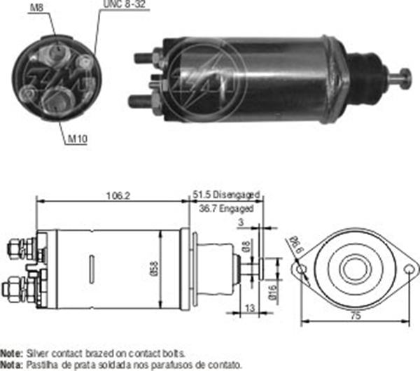 MARS OTOMATIGI 24V 28MT DELCO REMY