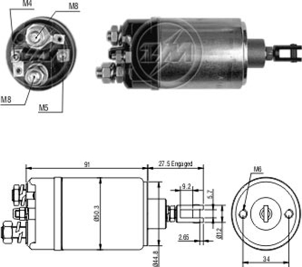 MARS OTOMATIGI 12V AUDI / MERCEDES-BENZ (DIESEL) / CATERPILLAR / DEUTZ / JCB / MAGIRUS CASE 0001362367368 SERIES