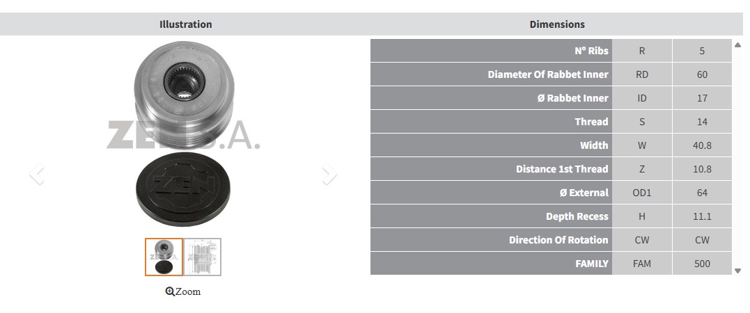 ALTERNATOR KASNAK ALFA ROMEO 159 - SPIDER / FIAT CROMA 2.4 D (5 KANAL)