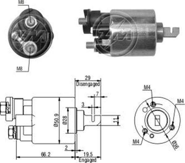 MARS OTOMATIGI 12V HONDA ACURA CL - EL - TL / HONDA ACCORD - CIVIC - ODYSSEY (KISA PISTON)