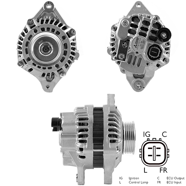 ALTERNATOR (URETIMDEN KALDIRILMISTIR) 12V 80 AMP HONDA 1.3 - 1.4 - 1.5