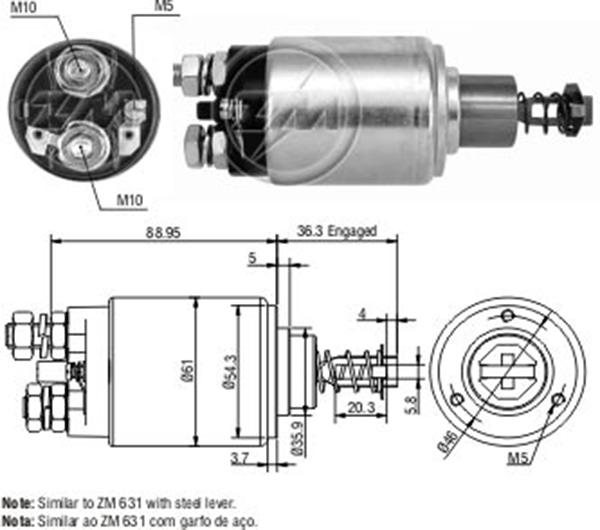 MARS OTOMATIGI 12V AGRALE / CASE / FIATALLIS / GM - CHEVROLET / JOHN DEERE / MASSEY FERGUSON / MERCEDES-BENZ / NEW