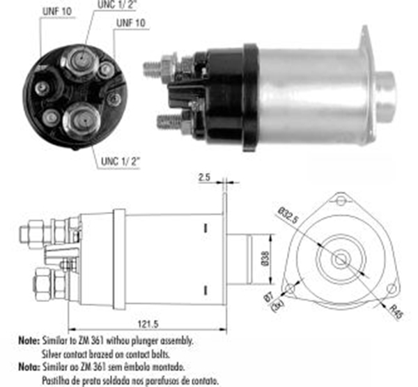 MARS OTOMATIGI 24V 42MT CASE 180 / CATERPILLAR / CLARK / CUMMINS / FIAT ALLIS / TEREX (SDE-0461 - SS-193)