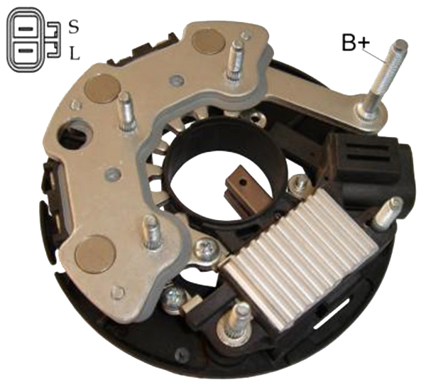 ALTERNATOR DIOT TABLASI 12V L-S TERMINAL NISSAN - SUNNY - PRIMERA (DIOT TABLASI + KONJEKTOR) 70 AMP