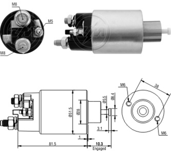 MARS OTOMATIGI 12V CITROEN BERLINGO - C2 - C3 - C4 - SAXO - XSARA / DACIA LOGAN / PEUGEOT 106 - 206 - 307 - PARTNER