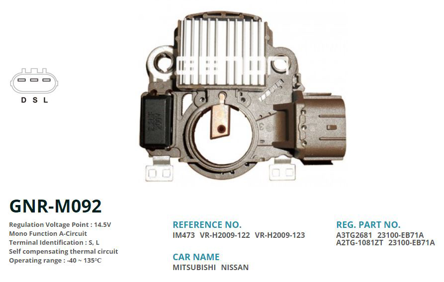 ALTERNATOR KONJEKTOR 12V NISSAN NAVARA (A3TG2681 - A2TG1081) (S, L)