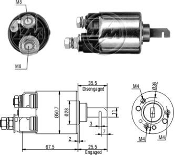 MARS OTOMATIGI 12V HONDA ACCORD - PRELUDE (UZUN PISTON)