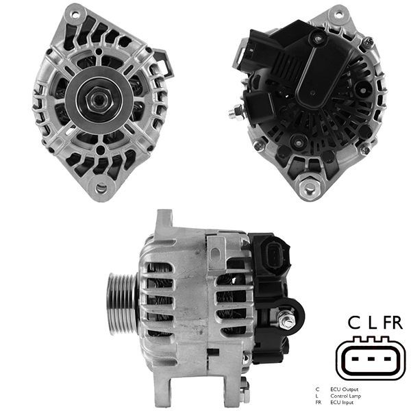 ALTERNATOR 12V 90 AMP HYUNDAI ACCENT I30 1.4 - 1.6 - I40 - IX35 1.6 / KIA CEED - RIO 1.4 - 1.6 - CERATO - SPORT