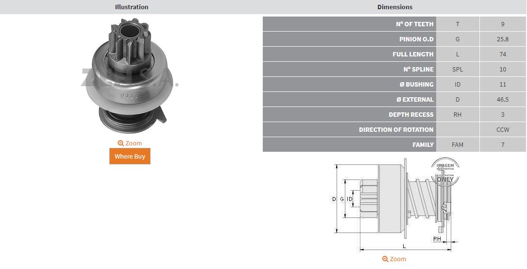 MARS DISLISI 9 DIS VOLKSWAGEN TRANSPORTER 1.6 - 1.9 - 2.0 (CCW)