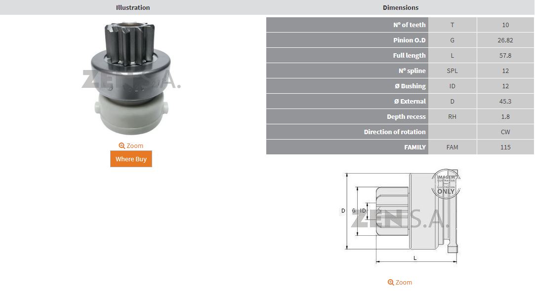 MARS DISLISI 10 DIS FORD FIESTA 1.25 - 1.4 - FOCUS 1.6