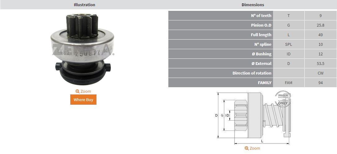 MARS DISLISI 9 DIS FIAT DOBLO - PALIO - PUNTO - STRADA / VOLVO 850 - C30 - S60 - VC60 - XC90