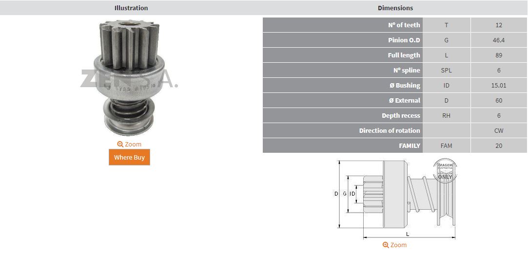 MARS DISLISI 12 DIS FORD CARGO / LUCAS INDIEL M101R / VOLKSWAGEN TITAN