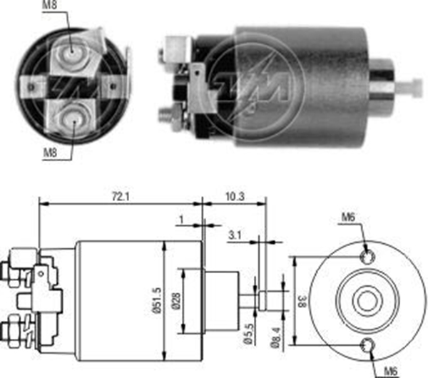 MARS OTOMATIGI 12V MITSUBISHI L300 YENI MODEL / HYUNDAI ACCENT / MAZDA 323 (CBS-4530) (SS-1530)