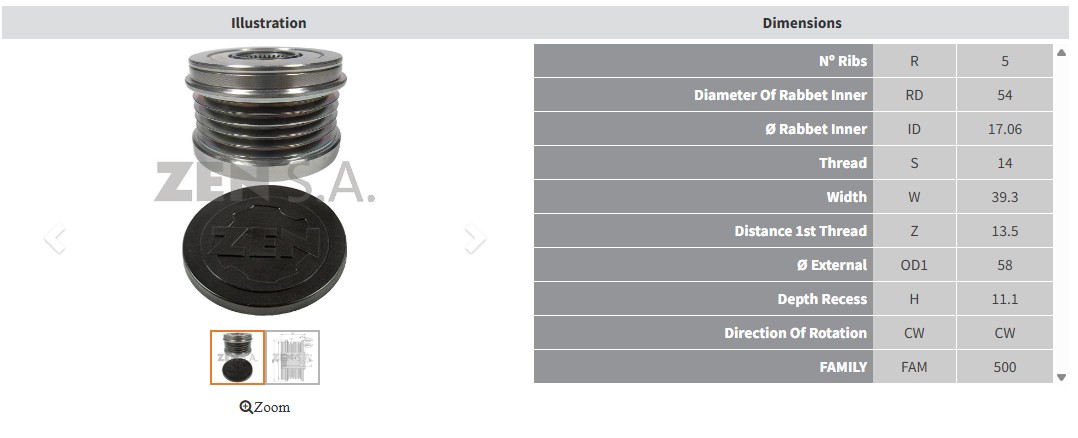 ALTERNATOR KASNAK ALFA ROMEO MITO / FIAT 500 0.9 (5 KANAL)