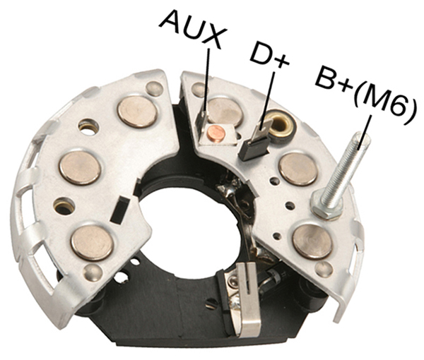 ALTERNATOR DIOT TABLASI MERCEDES / AUDI / BMW / OPEL 2 FIS+CIVATA (DEVIR SAATI CIKISSIZ) E.M. 114MM