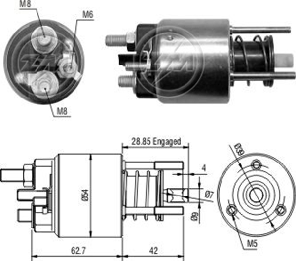 MARS OTOMATIGI 12V FIAT DUCATO / IVECO DAILY / JCB IS MAKINASI / HIDROMEK (SMA-3395)